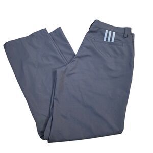 Adidas Golf Pants Mens 32x32 Grey Climalite Flat Front Performance Trousers